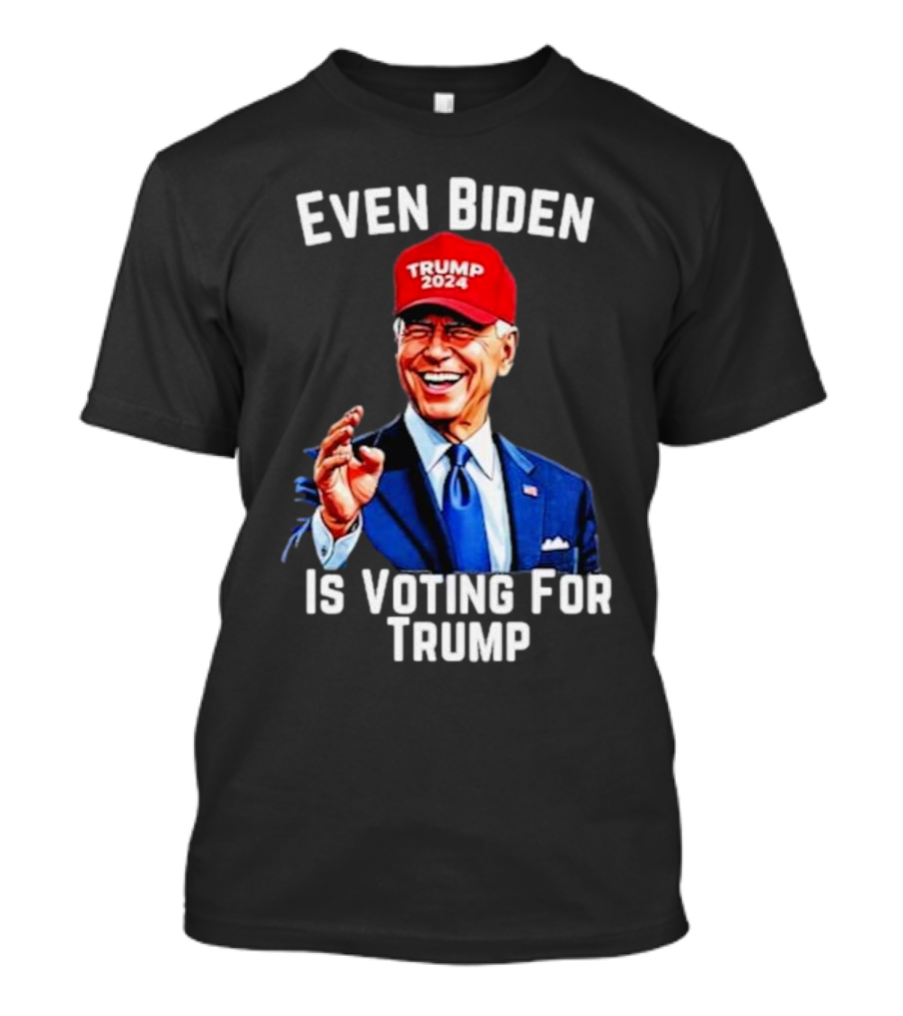 Even Biden Is Voting For Trump 2024 Wearing Trump Hat T-Shirt