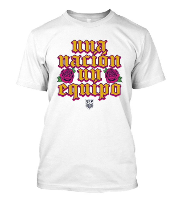 USA Hispanic Heritage Una Nación Un Equipo Roses T-Shirt