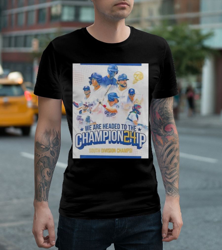 We Are Headed To The Championship 2024 South Division Champs Kannapolis Cannon Ballers Baseball T-Shirt
