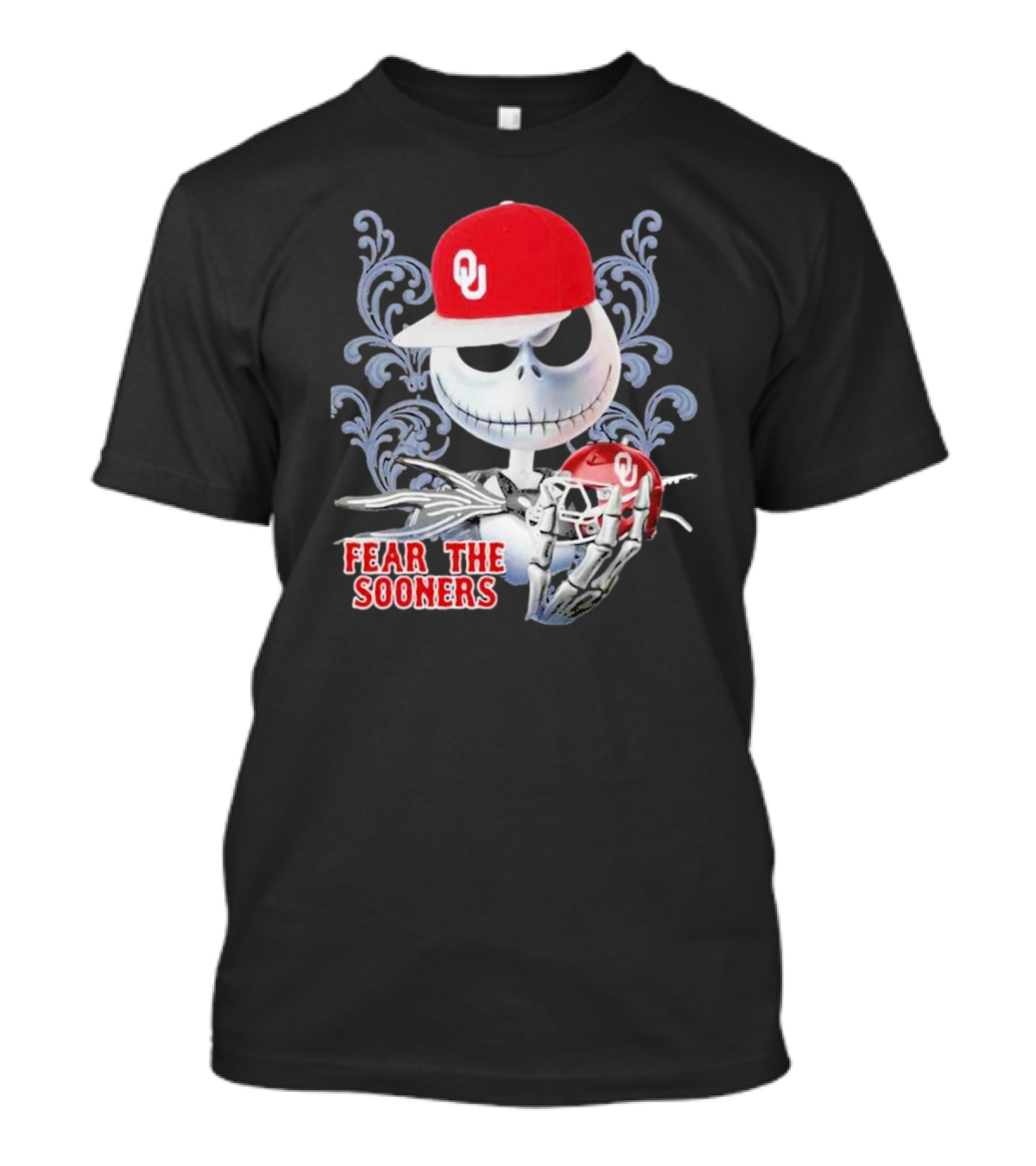 Jack Skellington Fear The Sooners OU Halloween T-Shirt