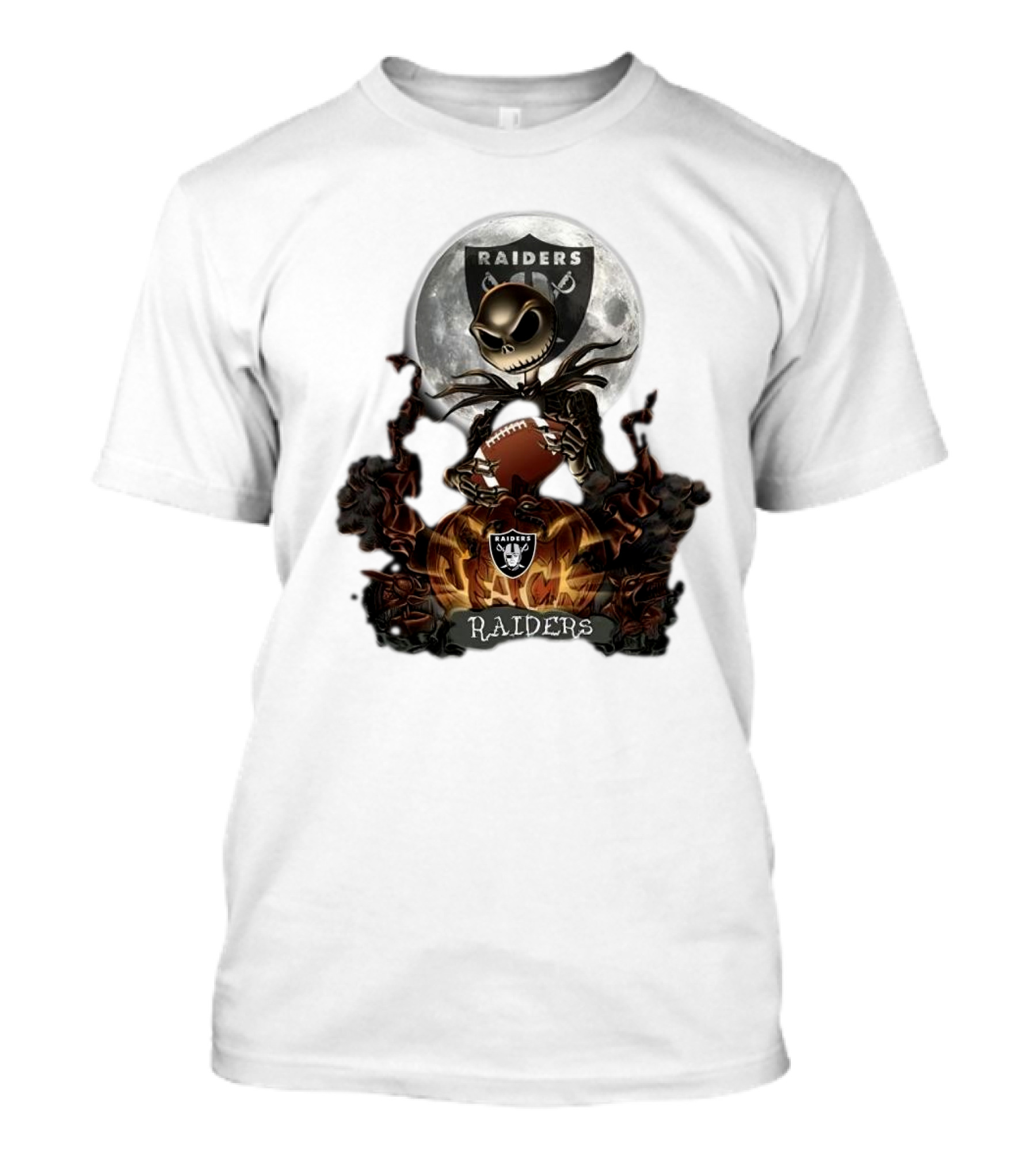 Jack Skellington Las Vegas Raiders Halloween T-Shirt
