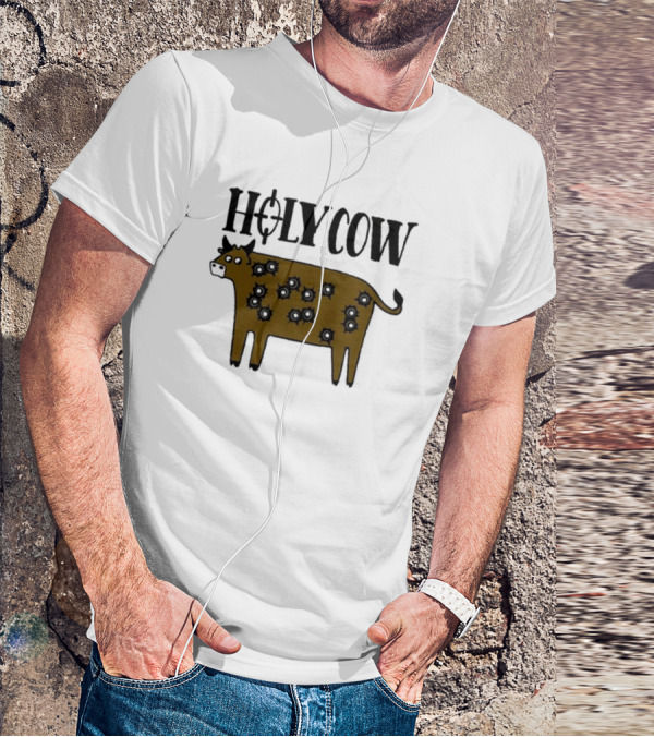 Kentucky Ballistics Holy Cow With Bullet Holes T-Shirt