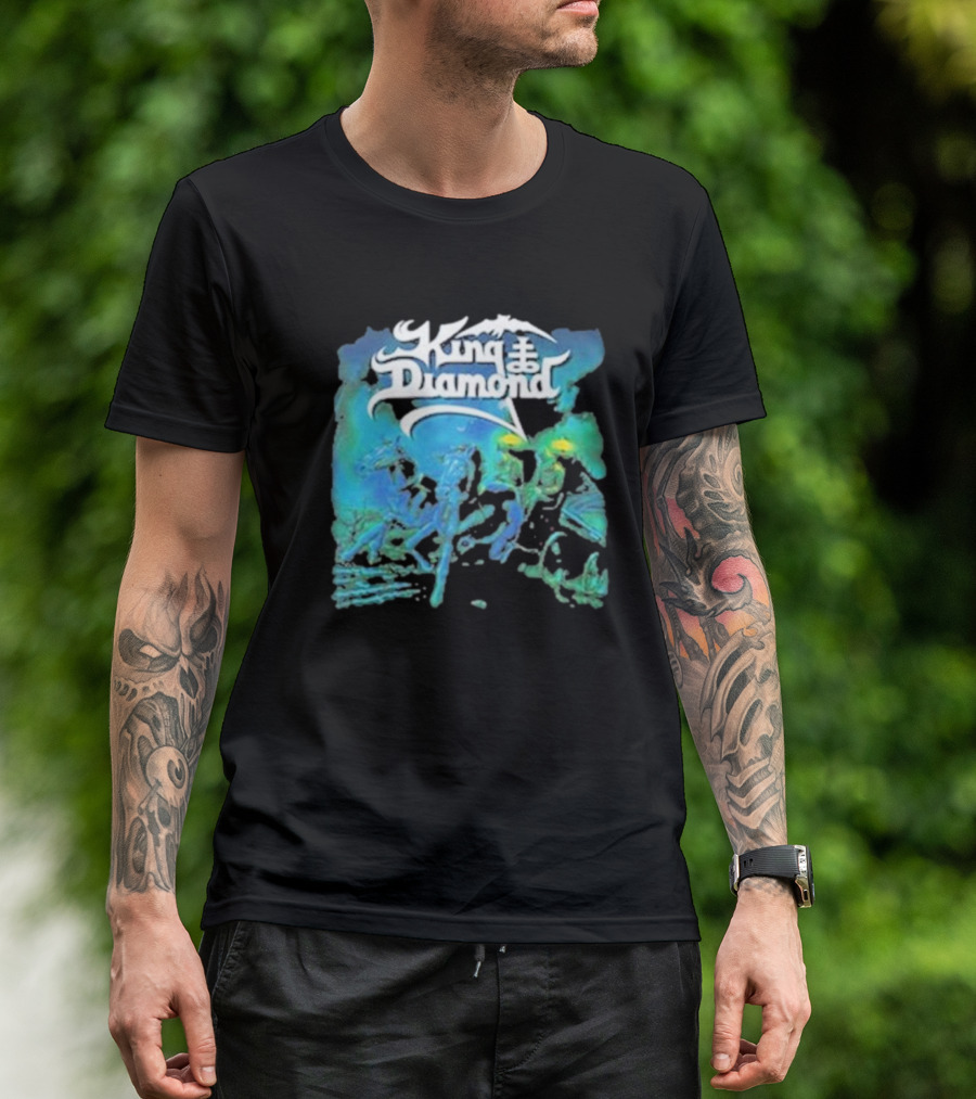 King Diamond Abigail Album Art Blue And Green T-Shirt