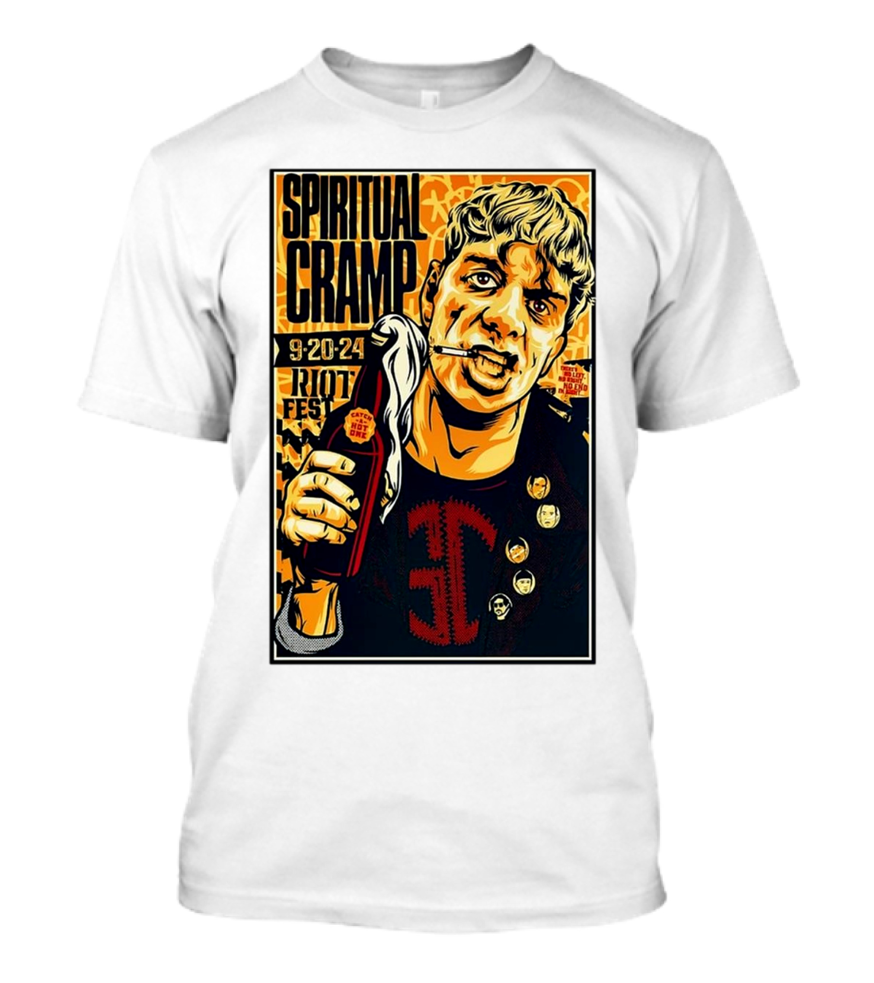 Spiritual Cramp Sept 20 2024 Riot Fest Chicago IL T-Shirt