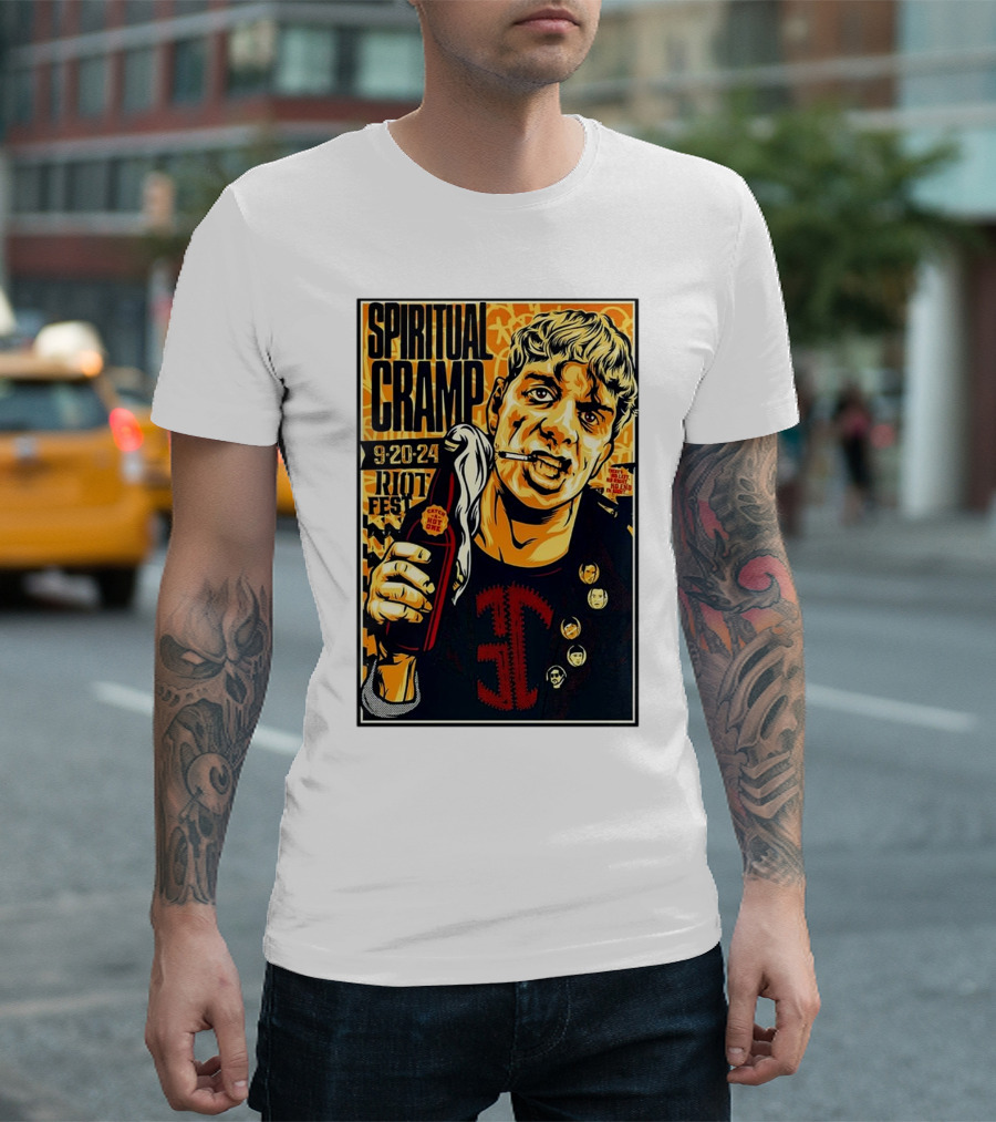 Spiritual Cramp Sept 20 2024 Riot Fest Chicago IL T-Shirt