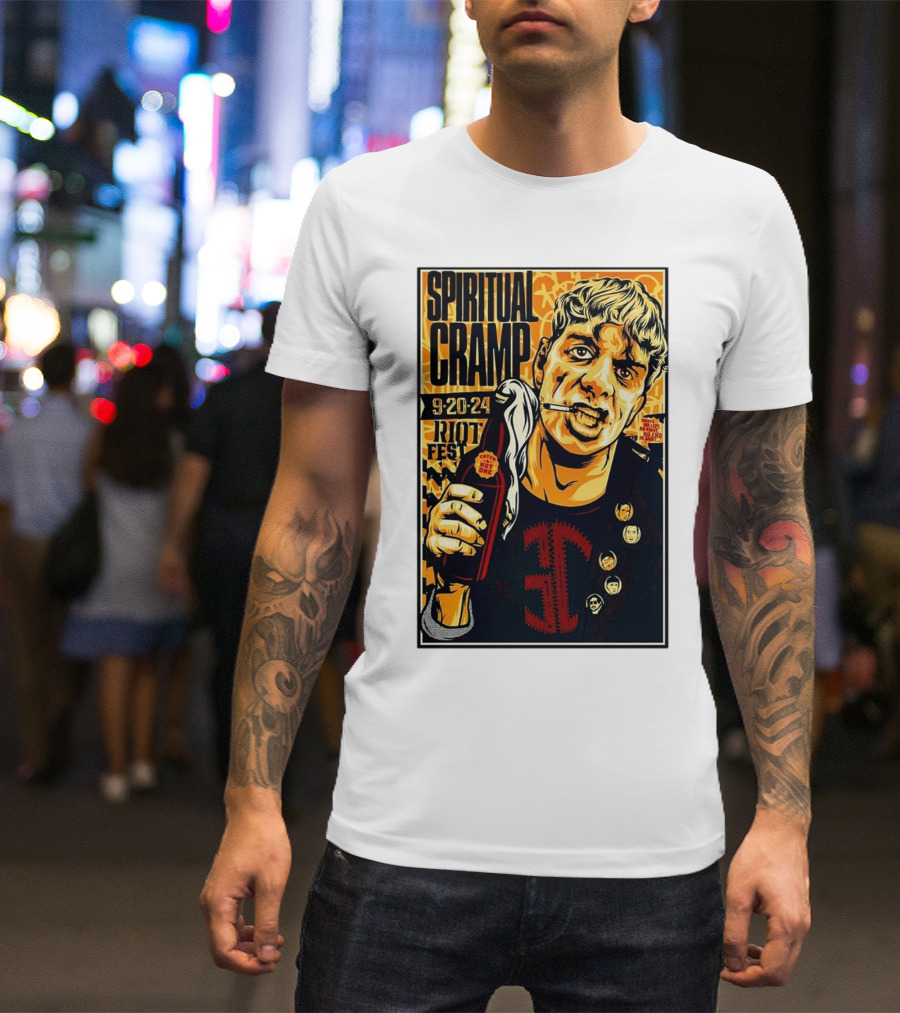 Spiritual Cramp Sept 20 2024 Riot Fest Chicago IL T-Shirt