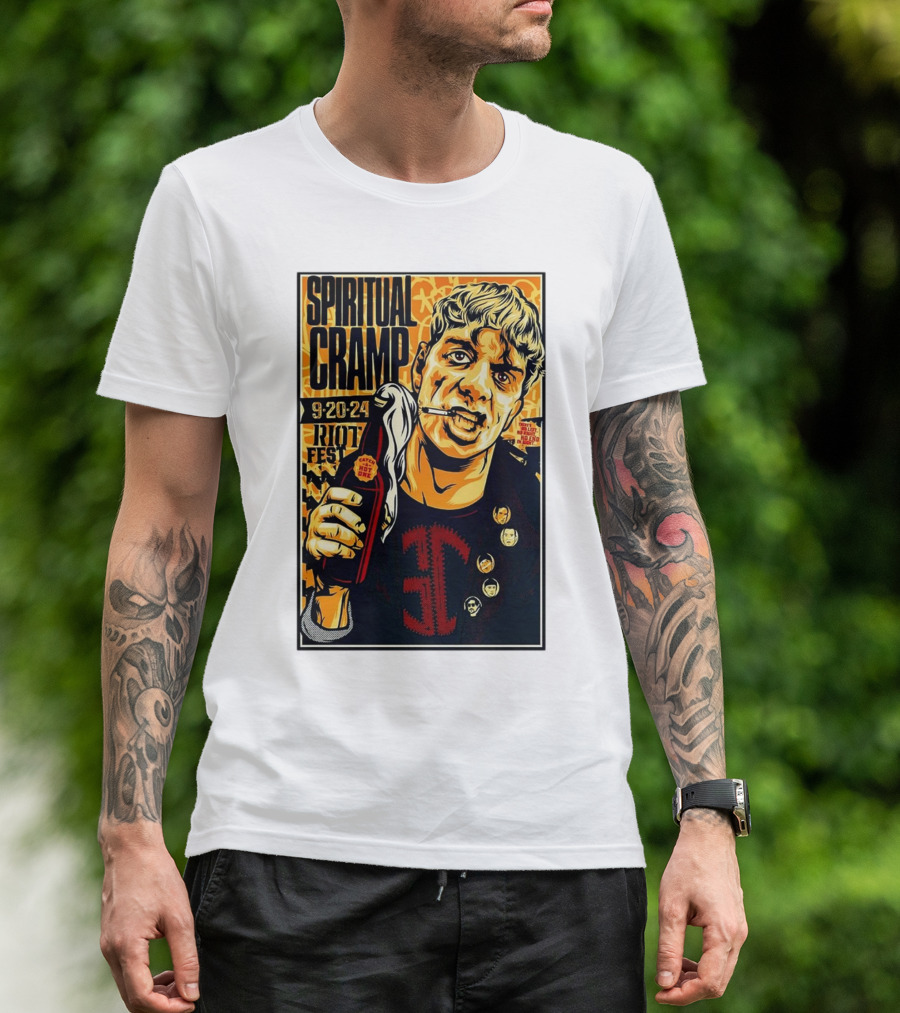 Spiritual Cramp Sept 20 2024 Riot Fest Chicago IL T-Shirt