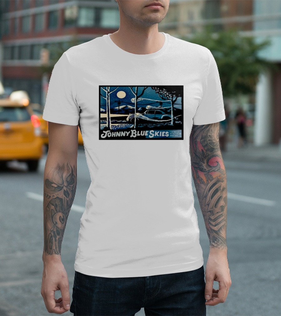 Johnny Blue Skies Sep 17 2024 Maverik Center West Valley City UT T-Shirt