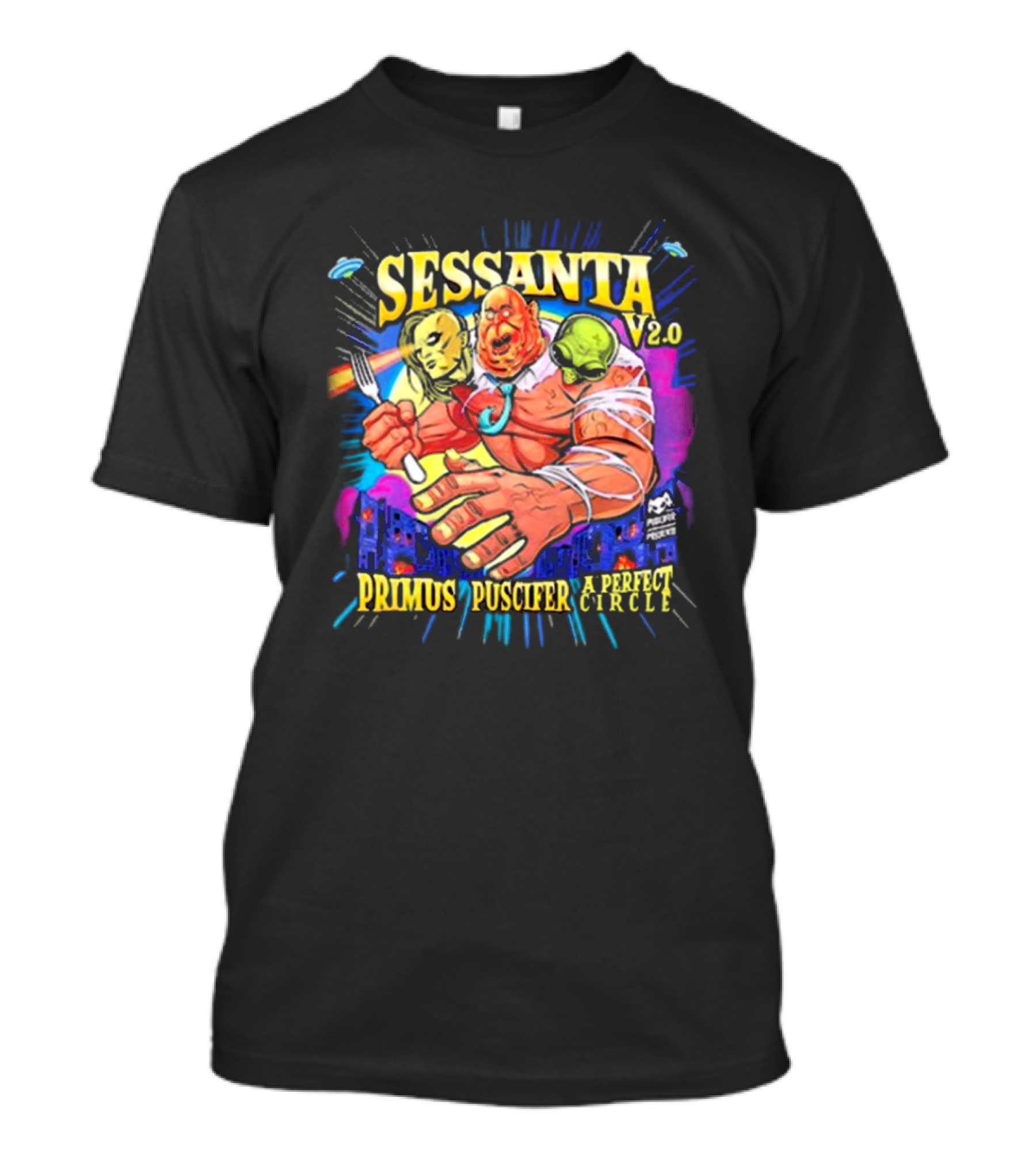 Sessanta 2025 Tour V2.0 Primus Puscifer A Perfect Circle Monster T-Shirt