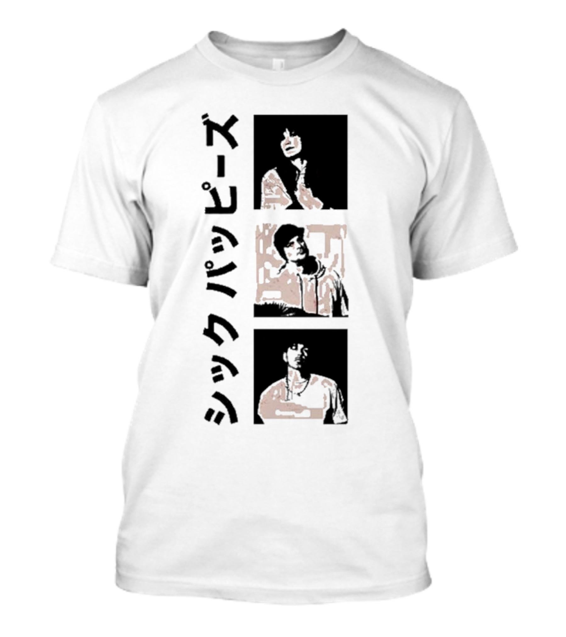 Sick Puppies Wave The Bull Square シックパピーズ Vertical Trio Image T-Shirt