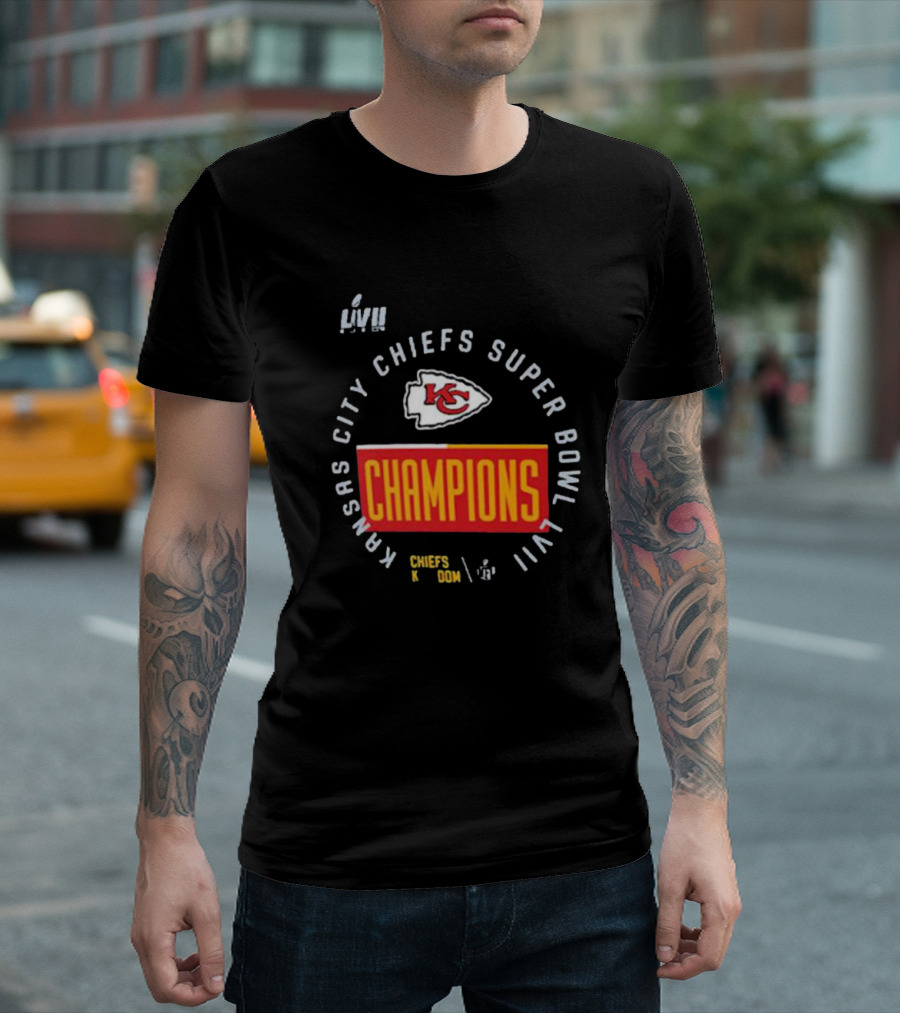 Kansas City Chiefs Super Bowl LVII Champions Chiefs Kingdom T-Shirt