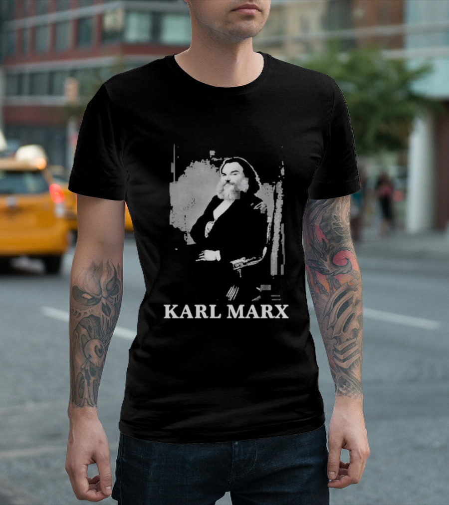 Karl Marx Jack Black Mashup T-Shirt