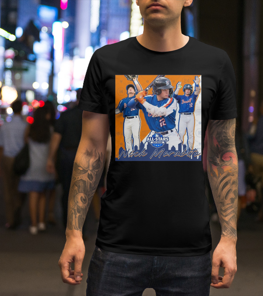 Nick Morabito Brooklyn Cyclones All-Stars 2024 Season Baseball Montage T-Shirt