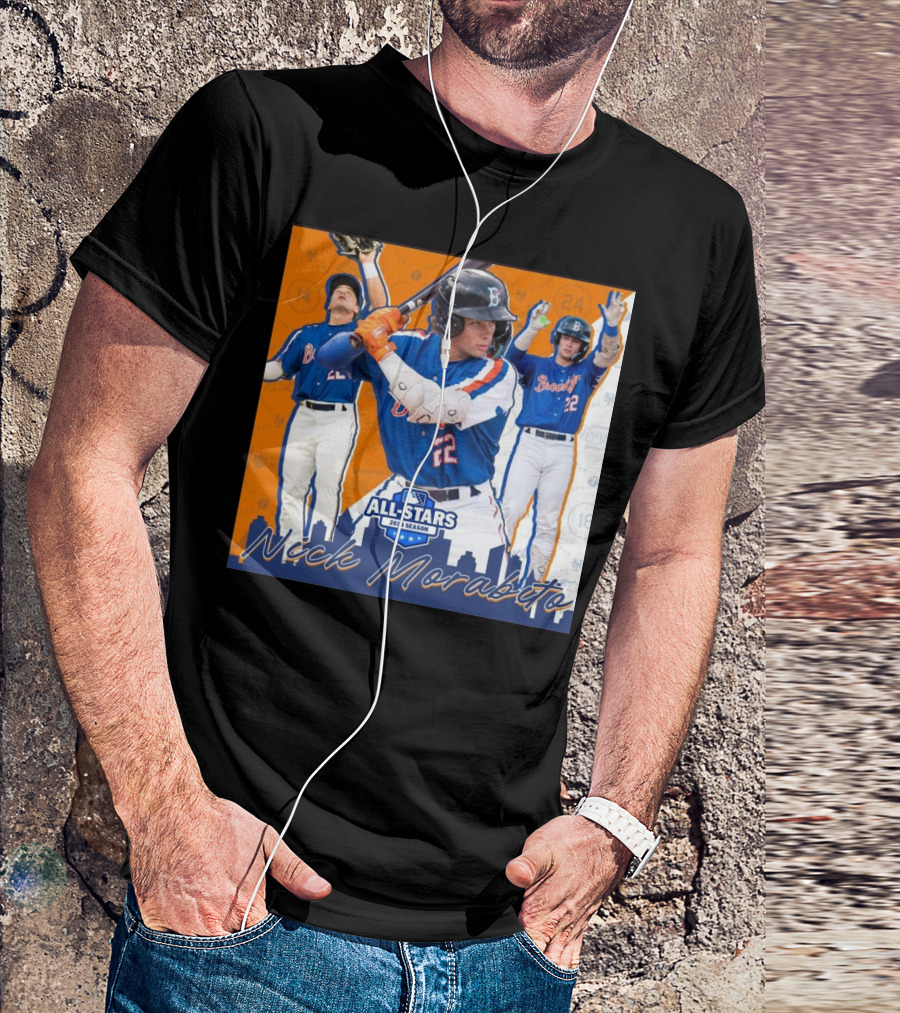 Nick Morabito Brooklyn Cyclones All-Stars 2024 Season Baseball Montage T-Shirt