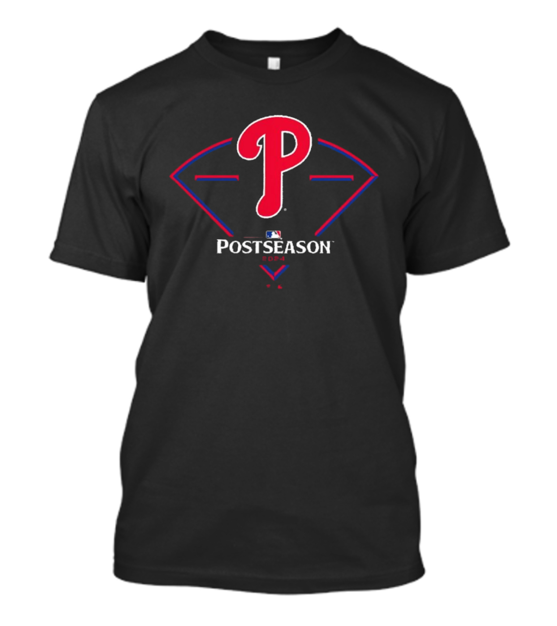 Philadelphia Phillies 2024 MLB Postseason Logo With Around The Horn T-Shirt