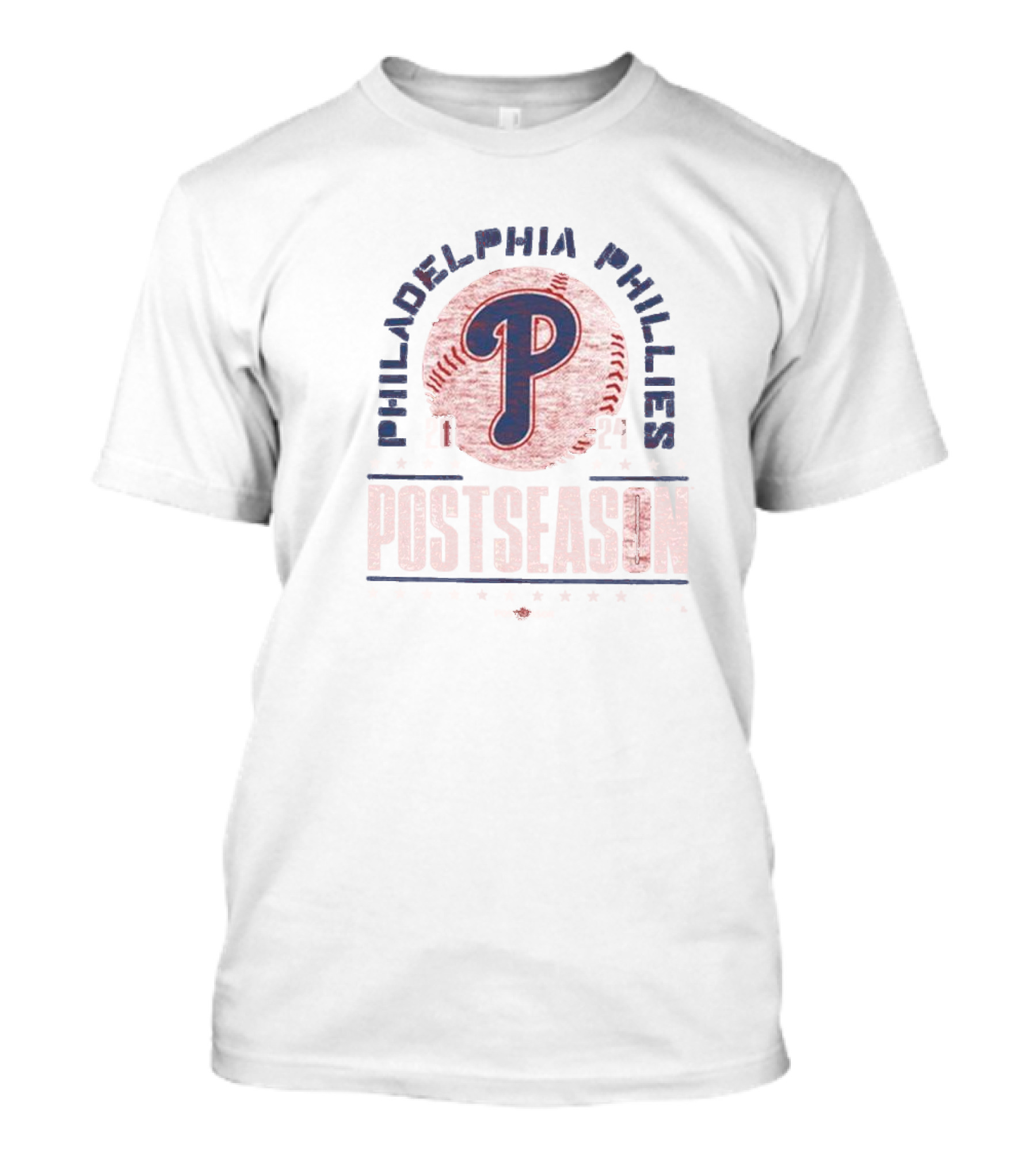 Philadelphia Phillies 2024 Postseason Baseball Emblem T-Shirt