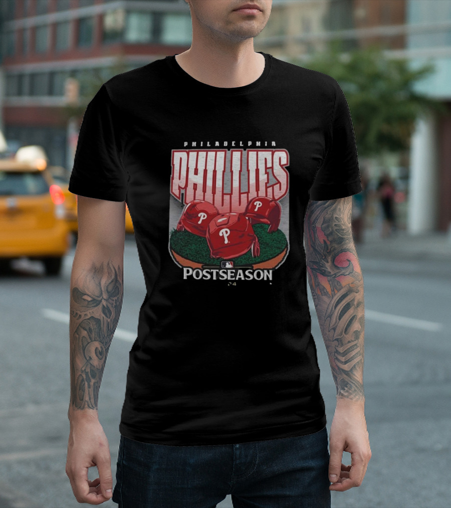 Philadelphia Phillies Postseason 2024 Helmets T-Shirt