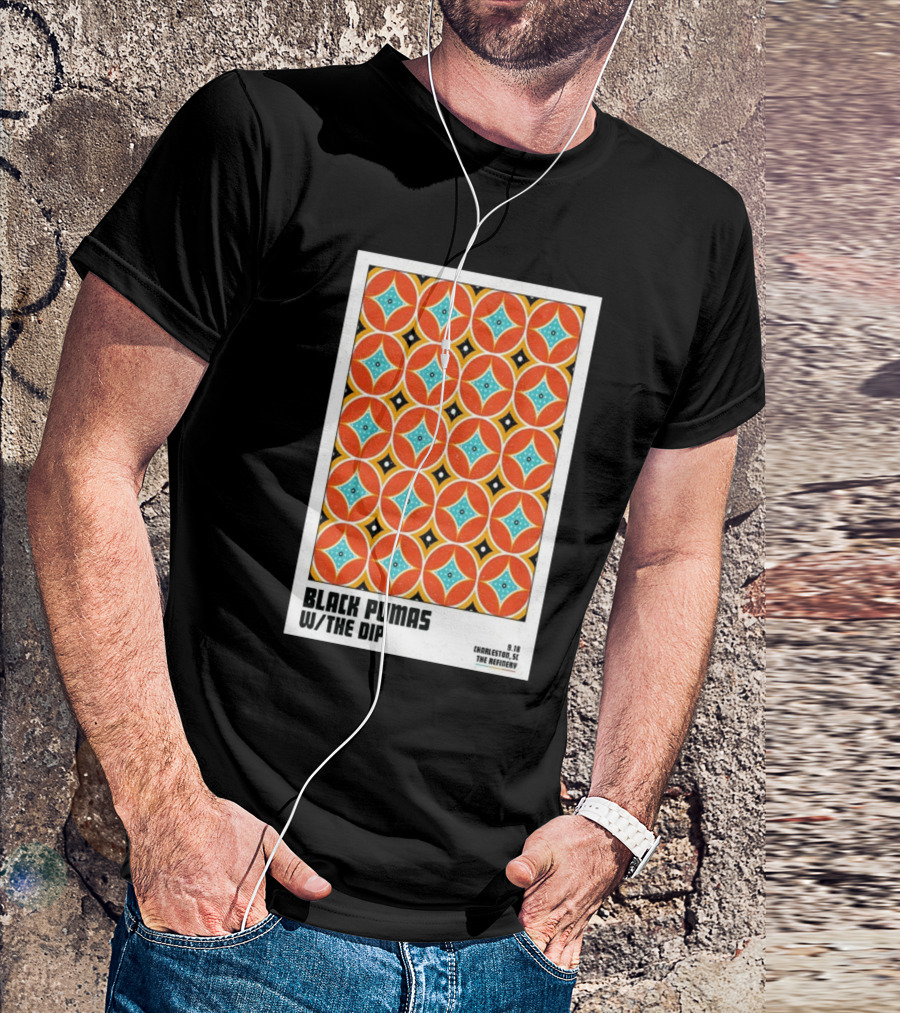Black Pumas W/The Dip Charleston SC The Refinery 9.18 T-Shirt