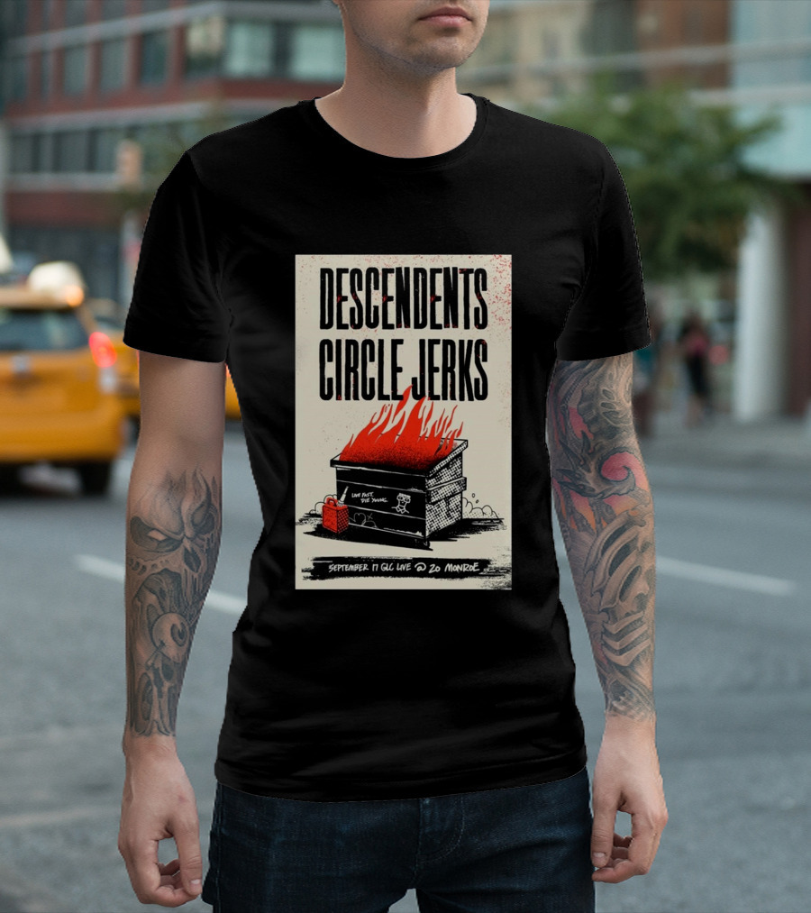 Descendents Circle Jerks Live Fast Die Young Grand Rapids September 17 2024 GLC Live at 20 Monroe Concert T-Shirt
