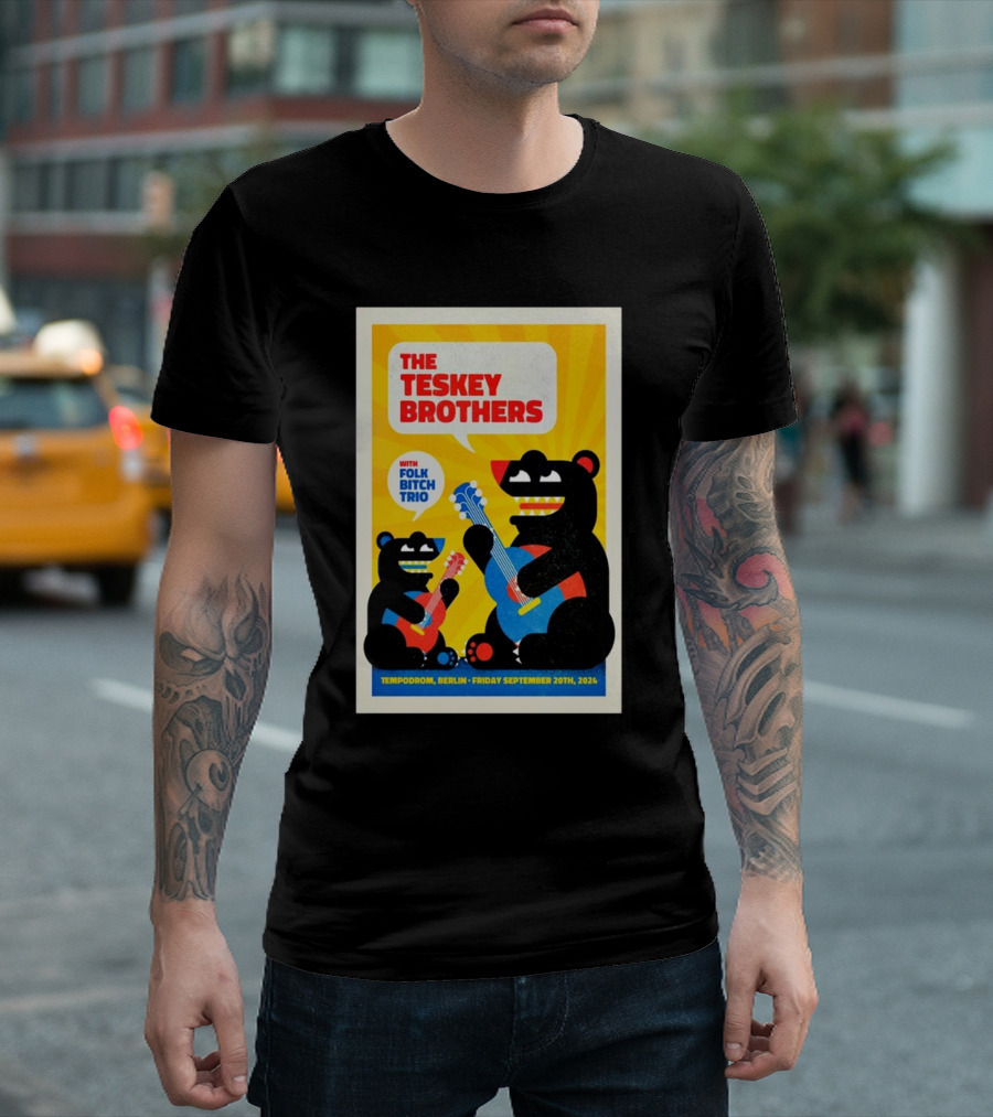 The Teskey Brothers With Folk Bitch Trio at Tempodrom Berlin Friday September 20th T-Shirt