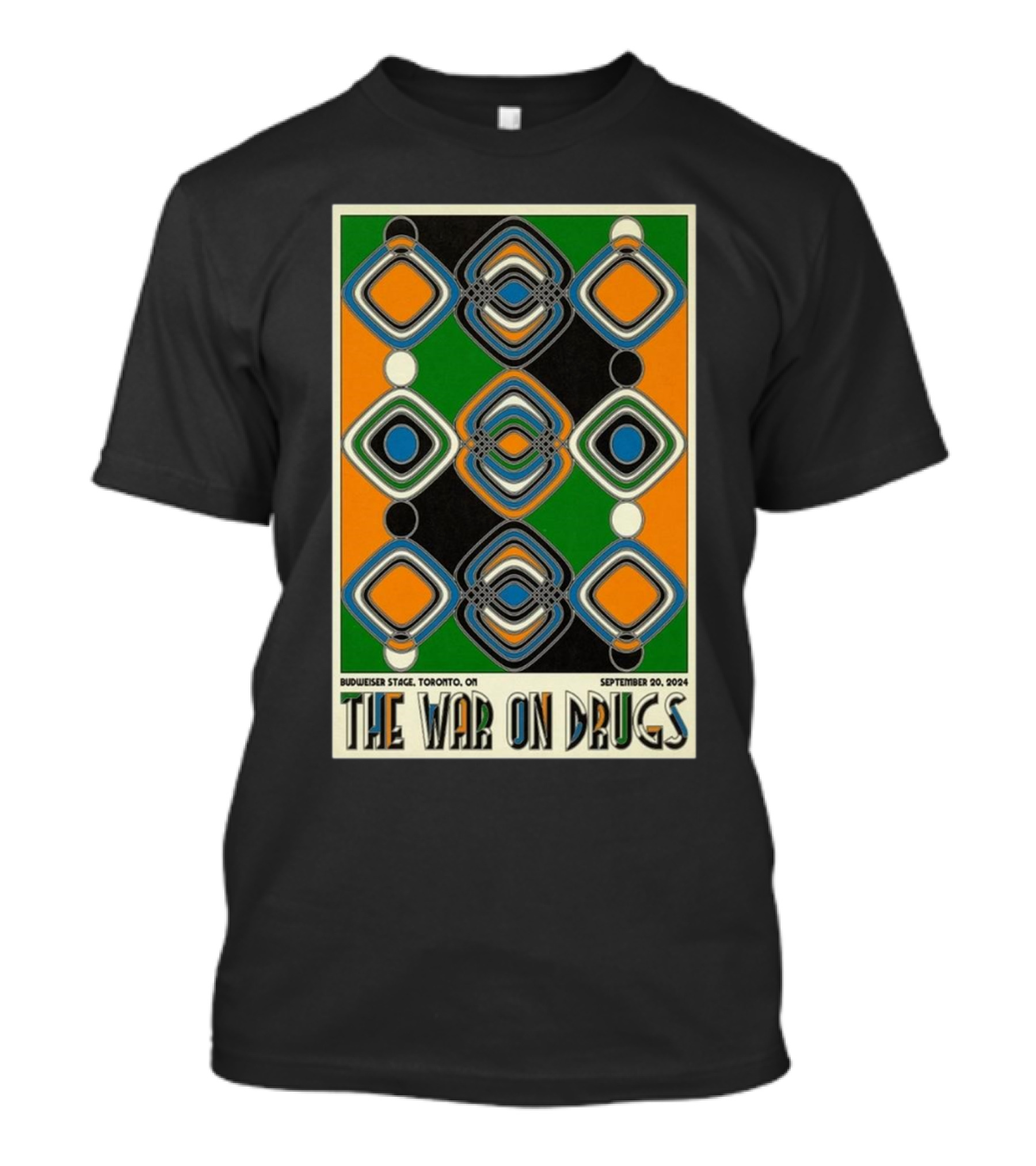 The War On Drugs September 20 2024 Budweiser Stage Toronto ON Geometric T-Shirt