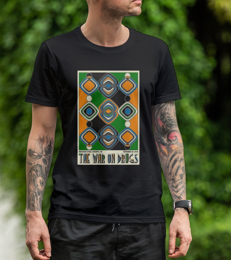 The War On Drugs September 20 2024 Budweiser Stage Toronto ON Geometric T-Shirt