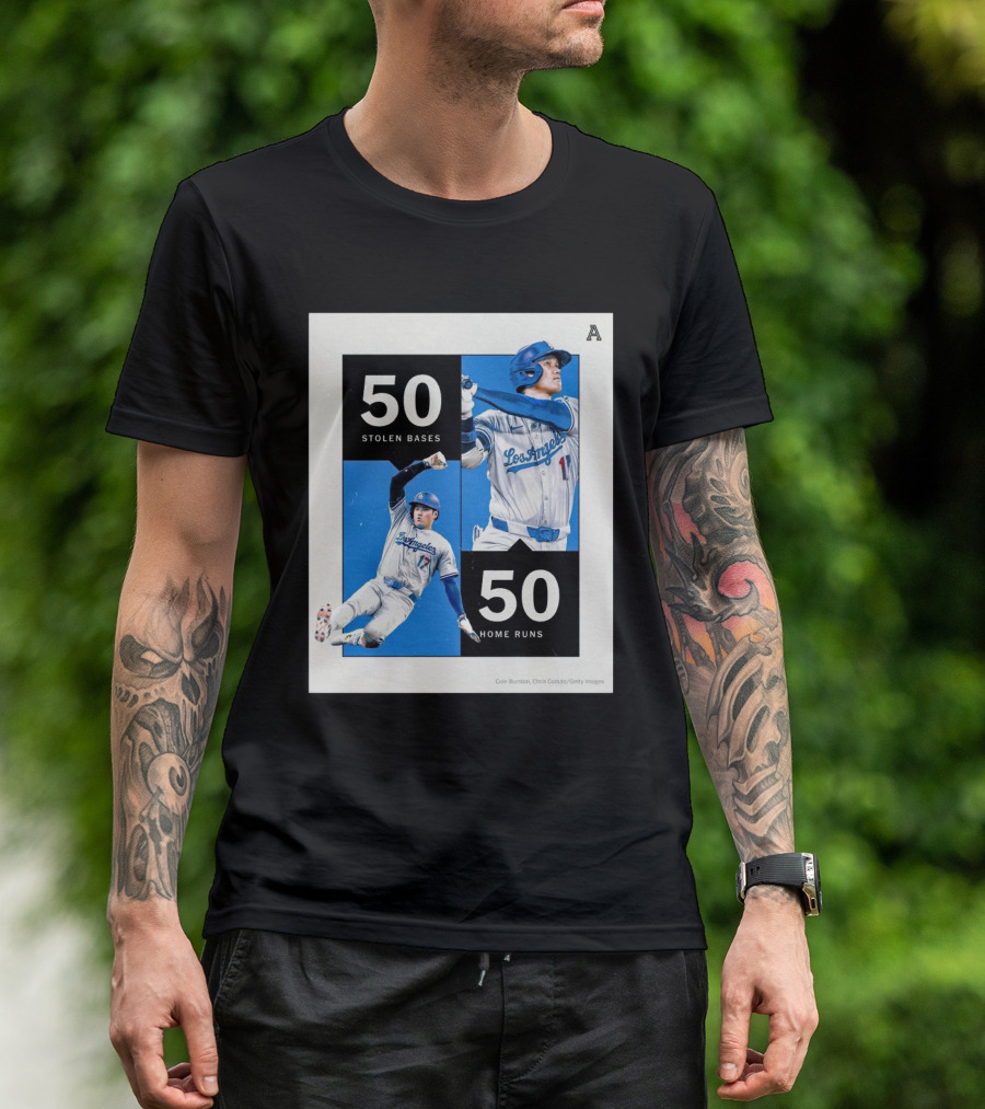 Shohei Ohtani Achieves 50 Stolen Bases And 50 Home Runs Milestone T-Shirt