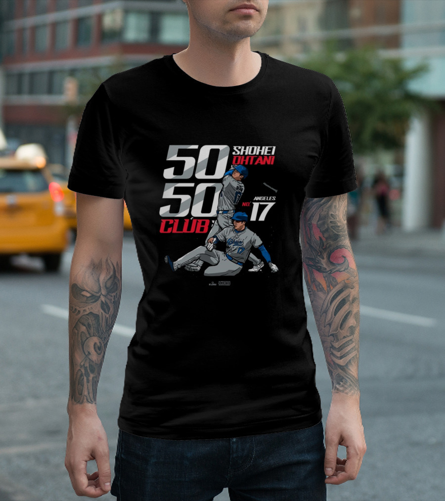 50 50 Club Shohei Ohtani Los Angeles No 17 T-Shirt