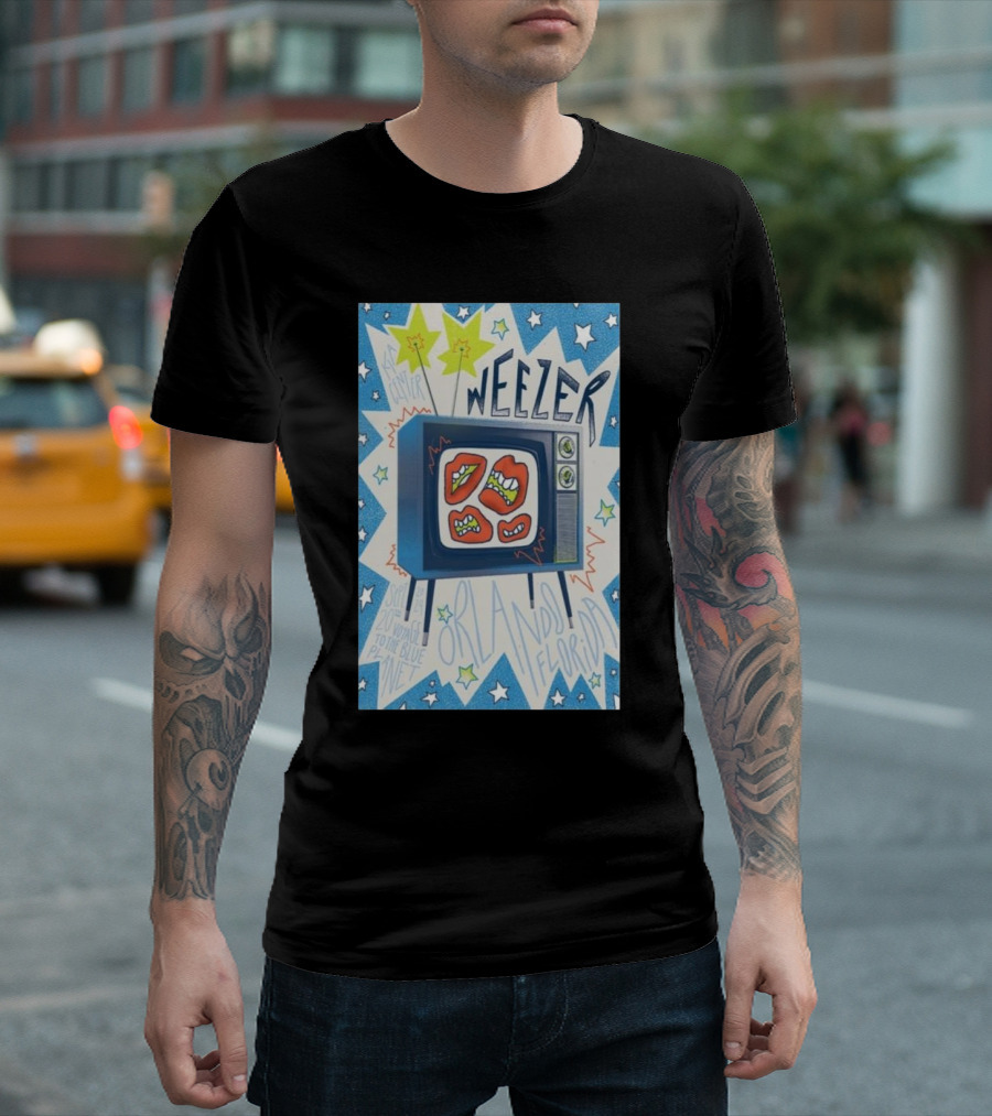 Weezer Live Orlando Florida September 20 2024 Kia Center Event T-Shirt