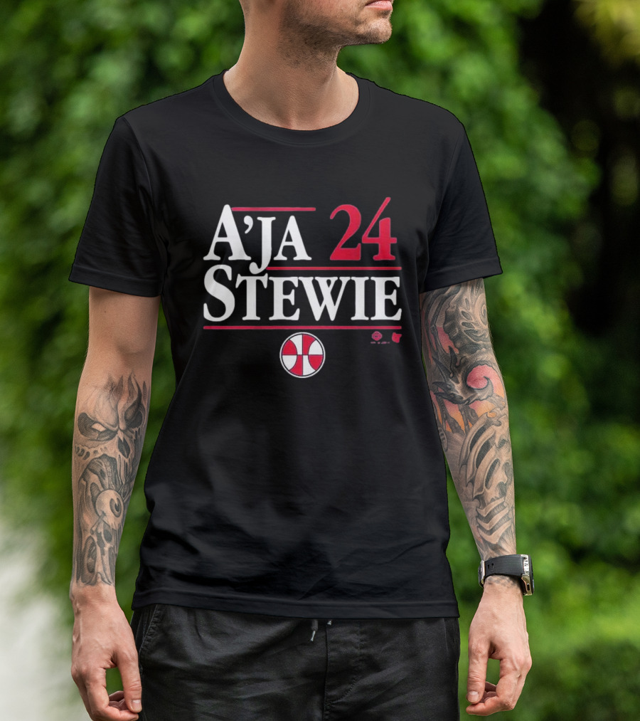 A’ja Stewie 24 Basketball Team Iconic Duo T-Shirt