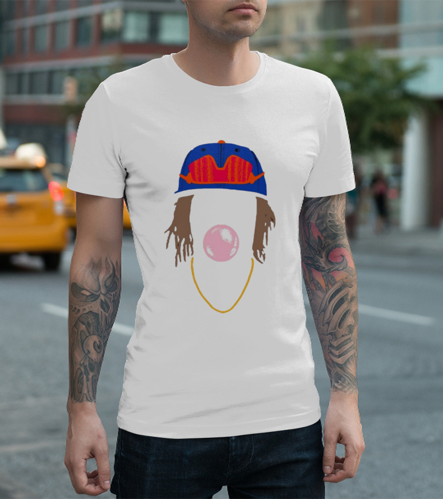NY LA We Gotta Believe Styling with Cap and Bubblegum T-Shirt