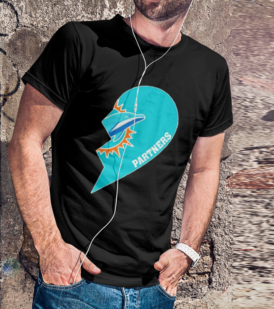 Miami Dolphins Partners Half Heart T-Shirt