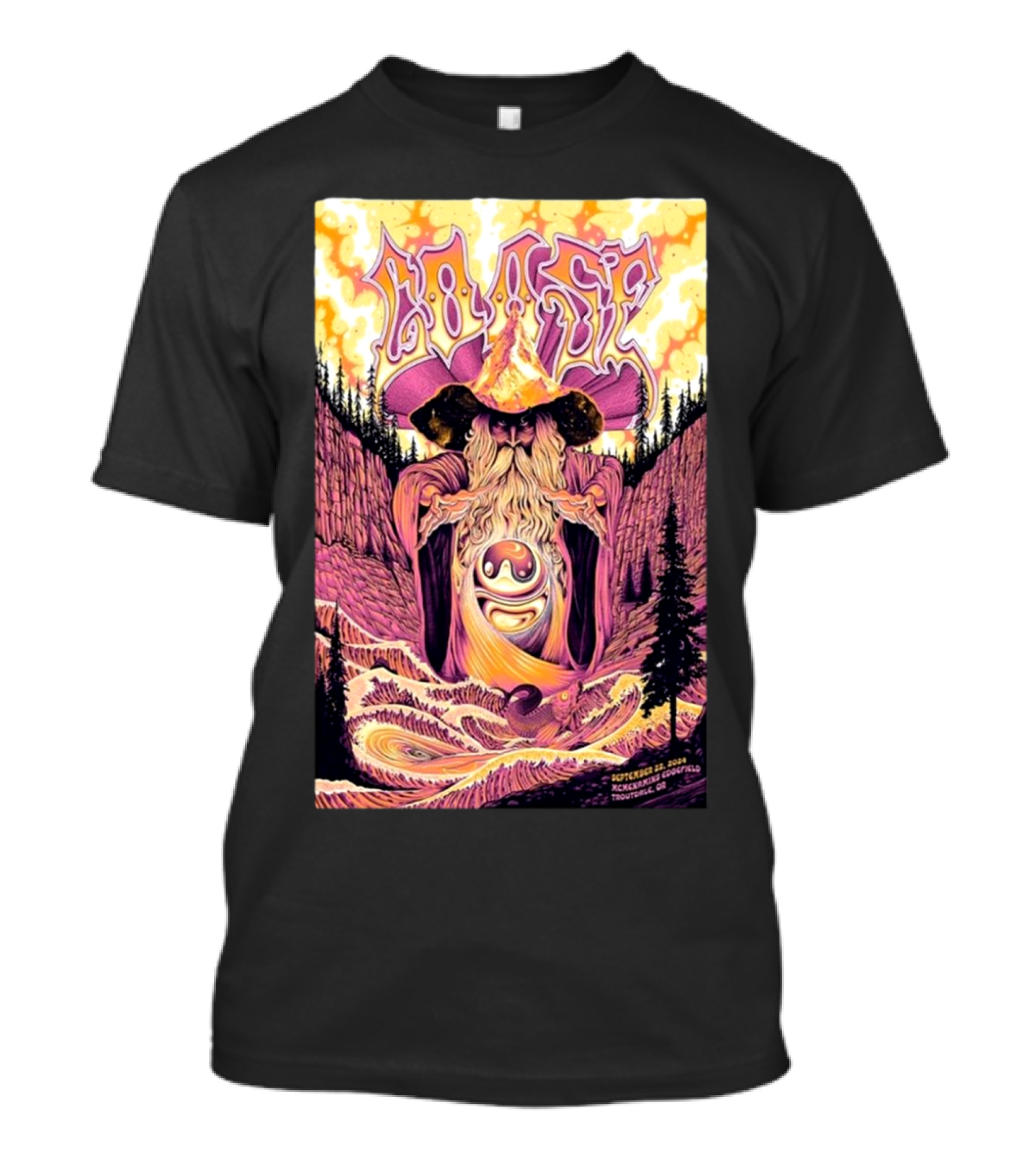 Goose September 22 2024 McMenamins Historic Edgefield Manor Troutdale Oregon Wizard T-Shirt