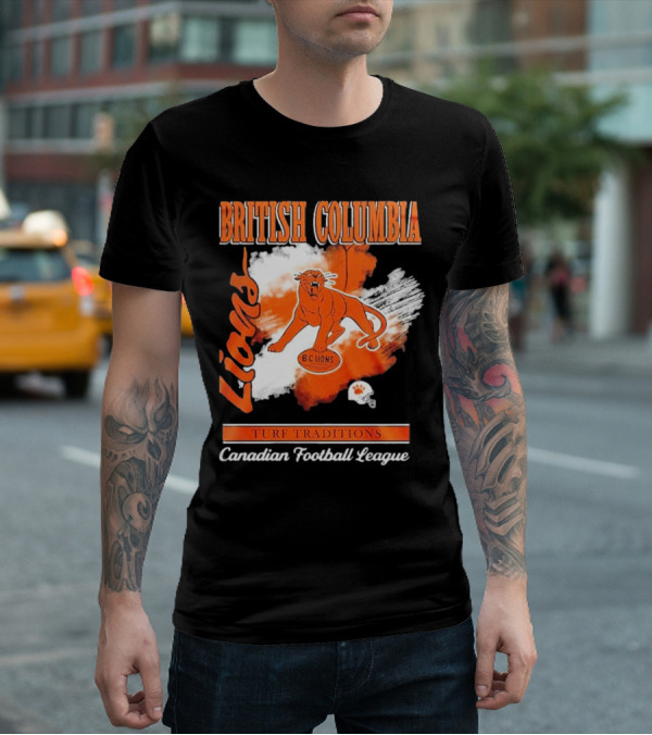 British Columbia Lions Turf Traditions Canadian Football League T-Shirt