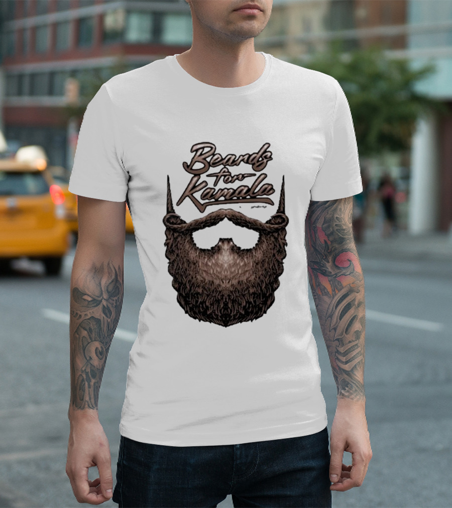 Beards For Kamala Philly Publicist T-Shirt