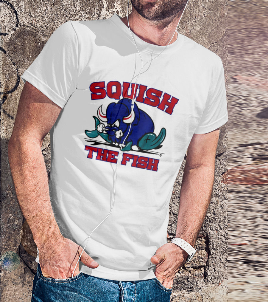 Buffalo Bills NFL Squish The Fish T-Shirt