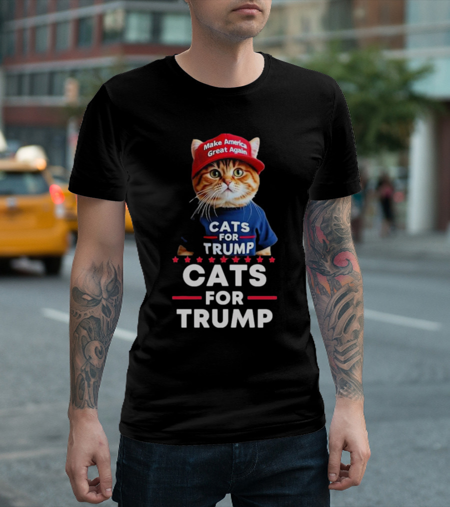 Cats for Trump Make America Great Again T-Shirt