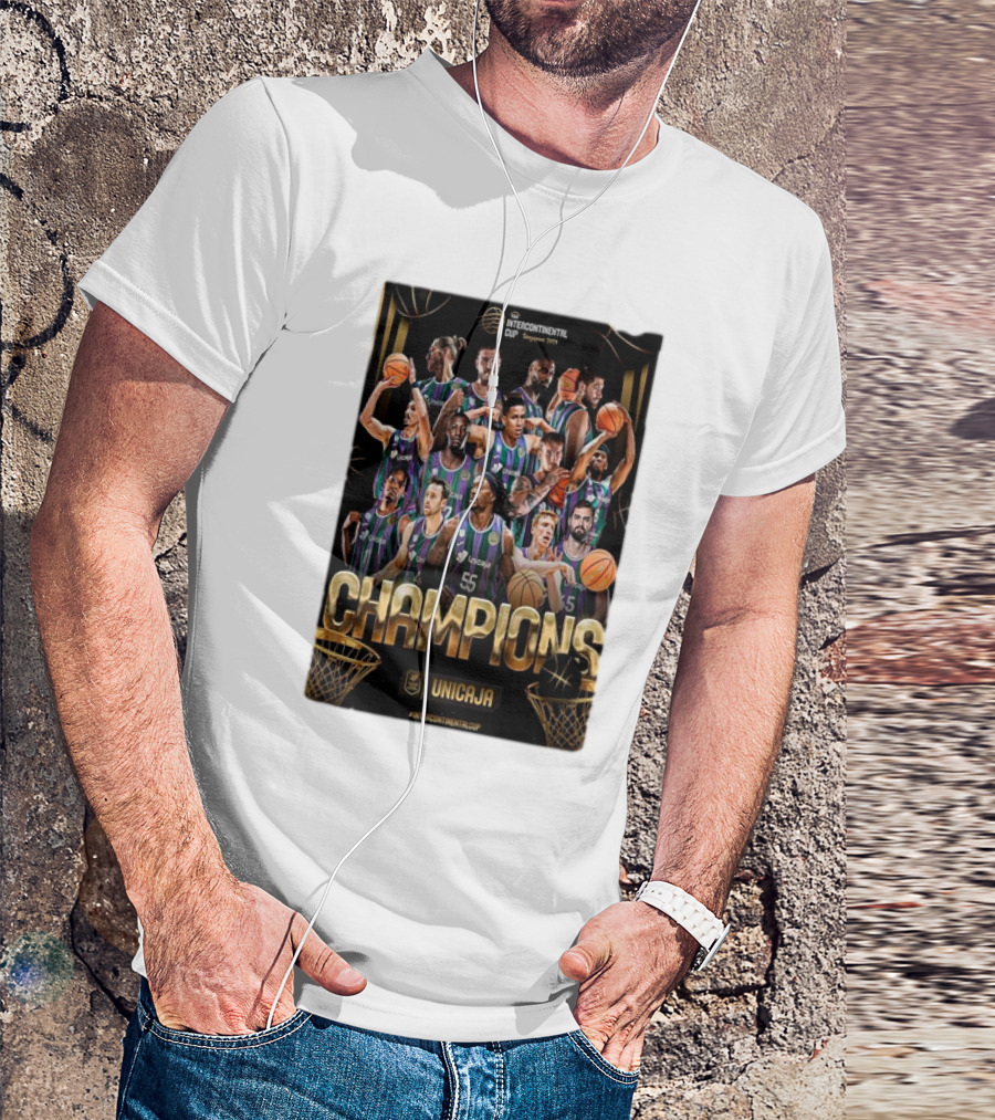 Champions Unicaja Malaga FIBA Intercontinental Cup Singapore T-Shirt