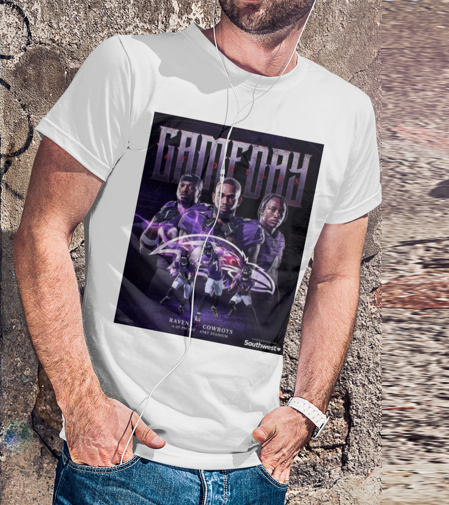 Gameday Ravens At Cowboys Southwest AT&T Stadium 4:25 PM EST T-Shirt