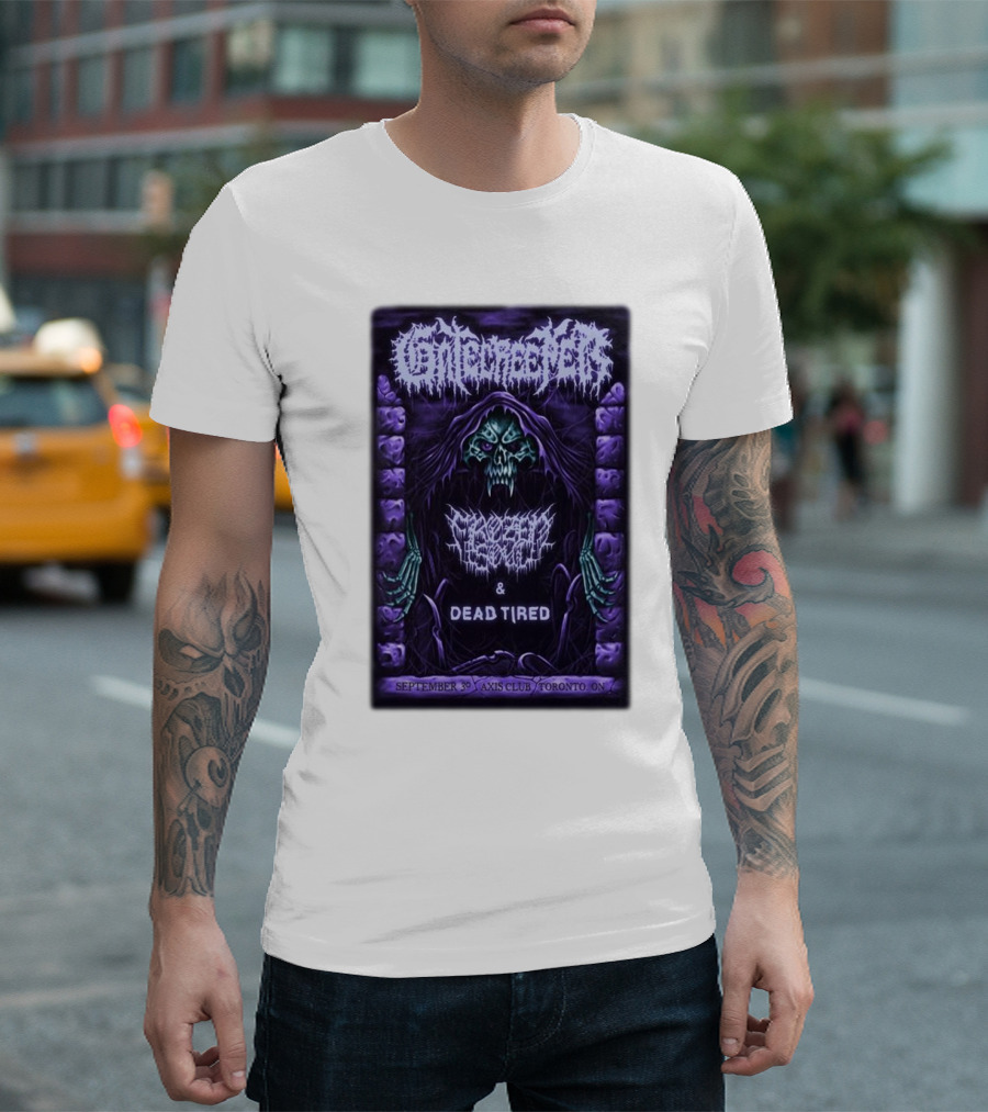 Gatecreeper Frozen Soul Dead Tired September 30 Axis Club Toronto T-Shirt