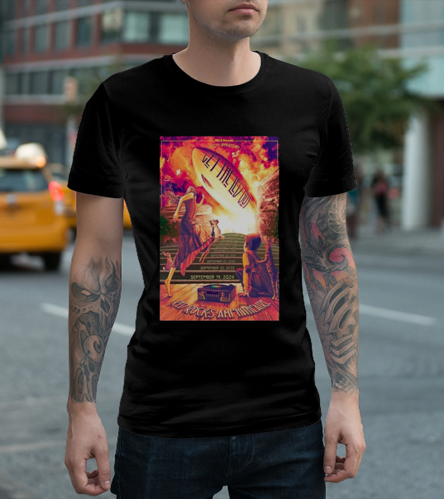 Mills Presents Get The Led Out 10th Anniversary Red Rocks Amphitheatre September 19 T-Shirt