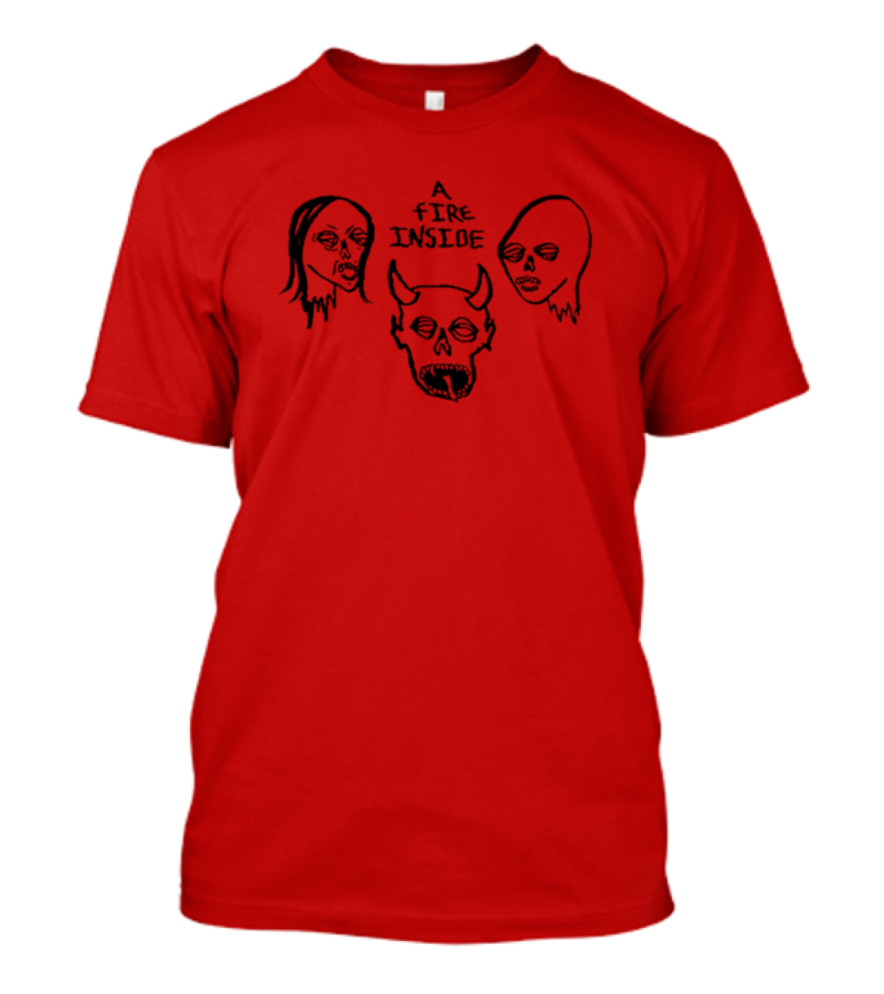 A Fire Inside Faces Ivory Trio Sketch T-Shirt