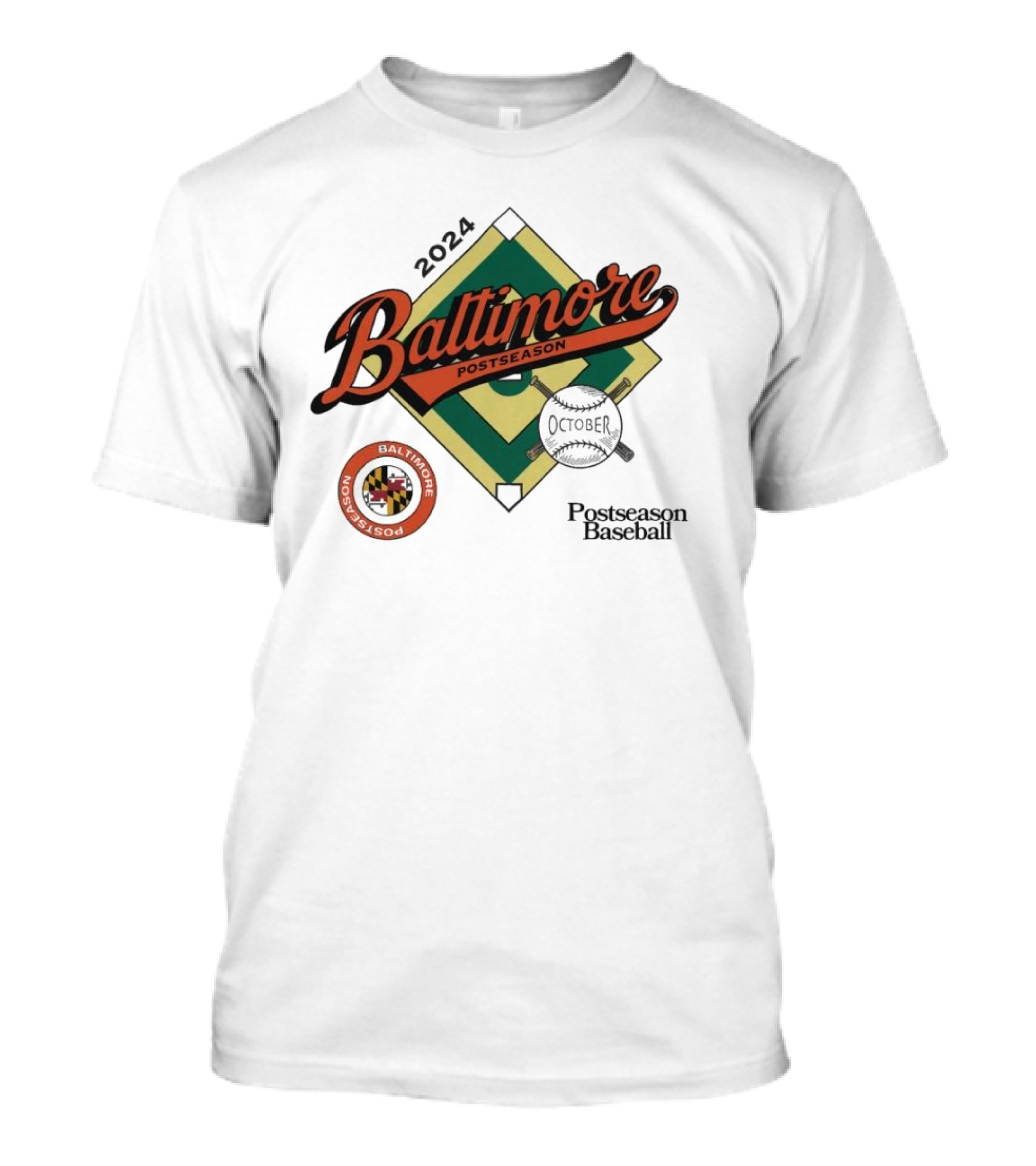 Baltimore Orioles 2024 October Postseason Baseball T-Shirt