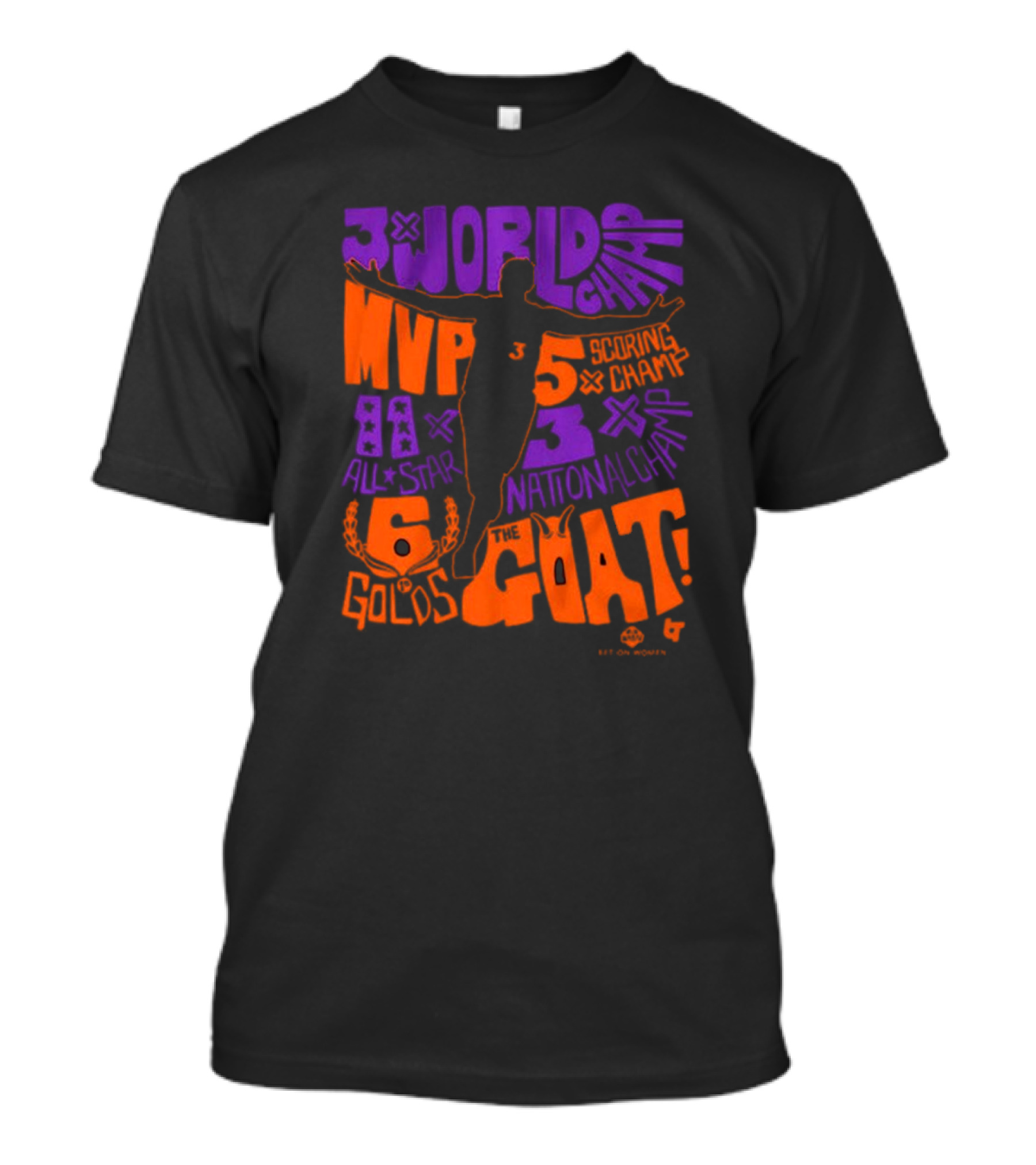 Diana Taurasi The GOAT 3x World Champ 3x Scoring Champ 5x National Champ MVP 10x All-Star 5x Olympic Gold Phoenix Mercury WNBA T-Shirt