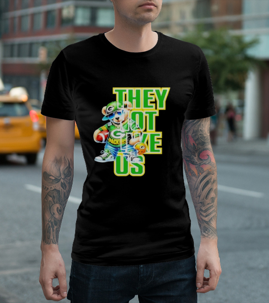 Green Bay Packers Bear They Not Like Us Football T-Shirt