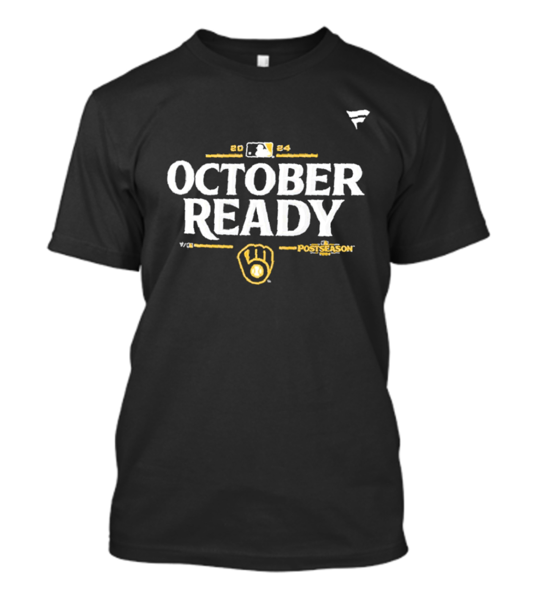 Milwaukee Brewers October Ready 2024 Postseason NL Central Division Champions T-Shirt