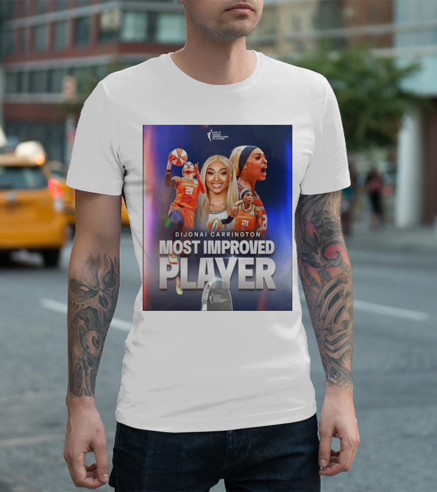 Dijonai Carrington Connecticut Sun WNBA Most Improved Player T-Shirt