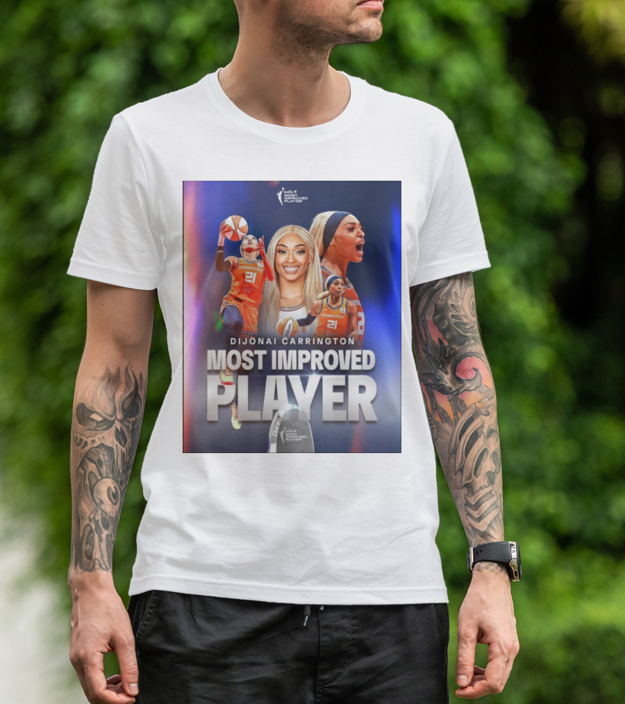 Dijonai Carrington Connecticut Sun WNBA Most Improved Player T-Shirt