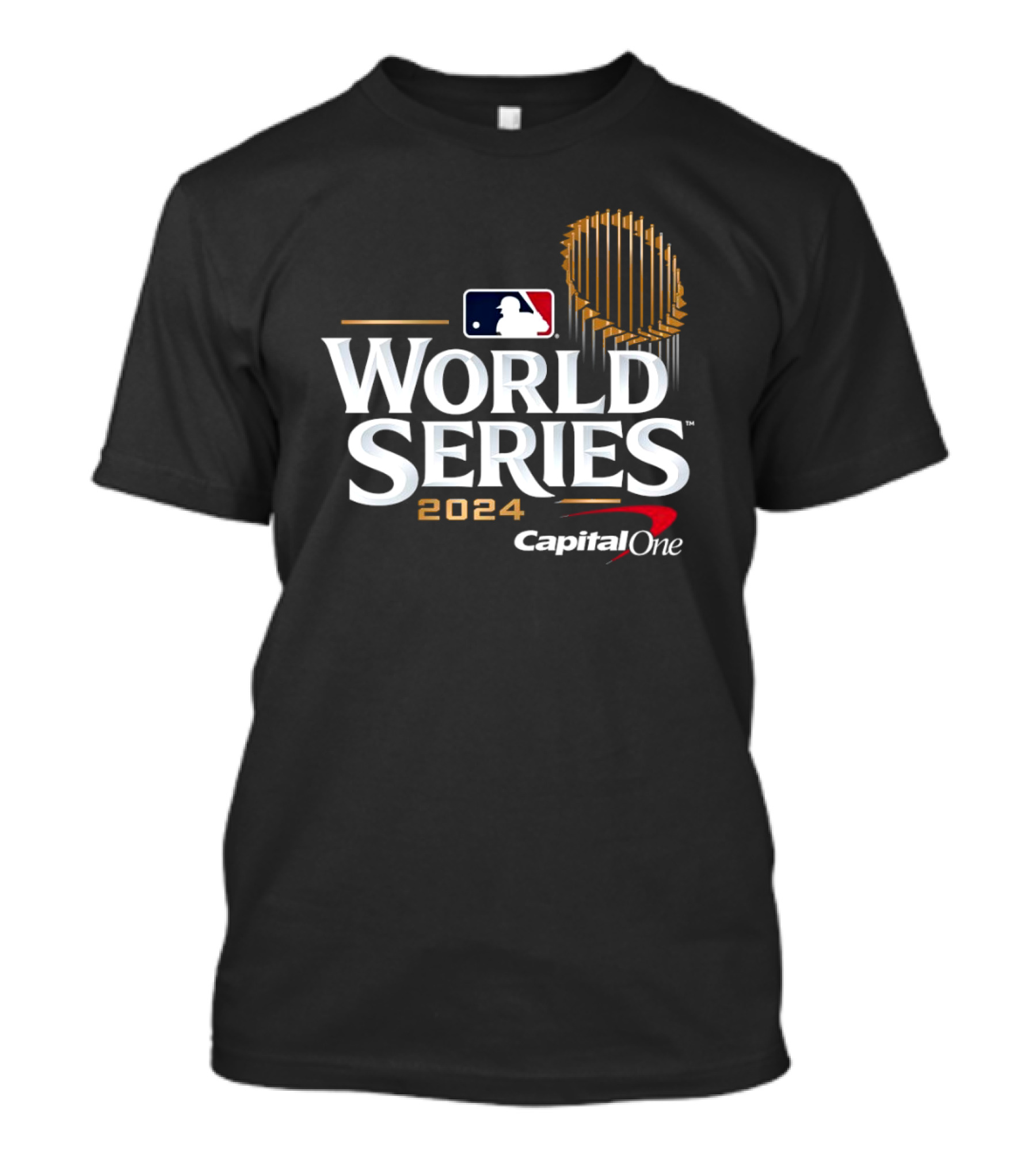 MLB World Series 2024 Capital One Brand Logo Trophy T-Shirt