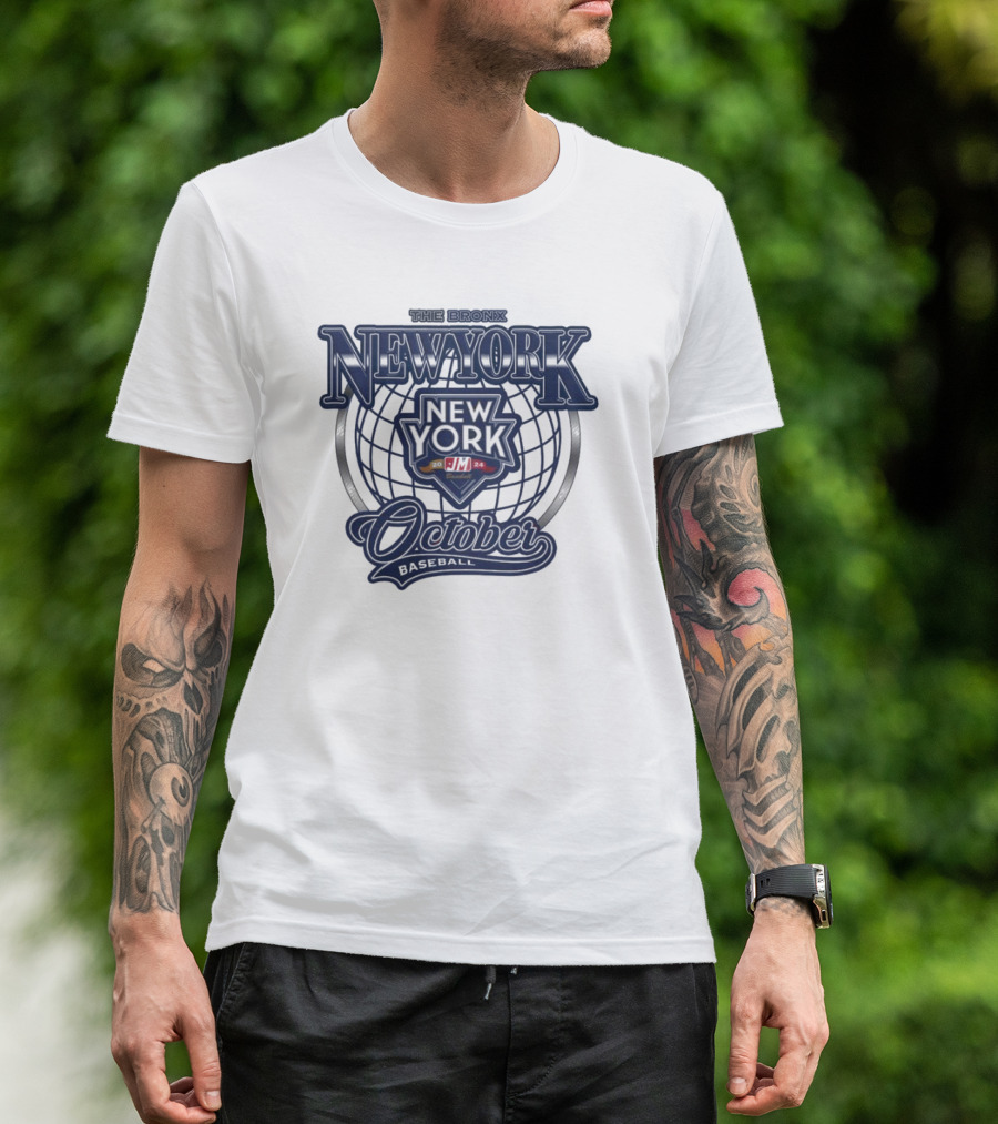 October New York Baseball The Bronx T-Shirt